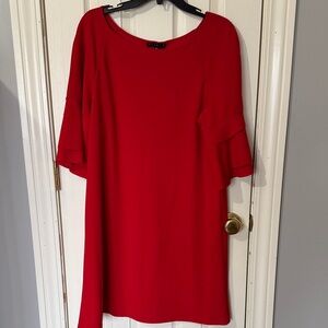 Tiana B. Vibrant Red Tunic Top
